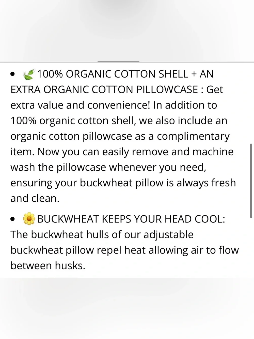 Buckwheat Pillow Adjustable with Organic Cotton Pillowcase